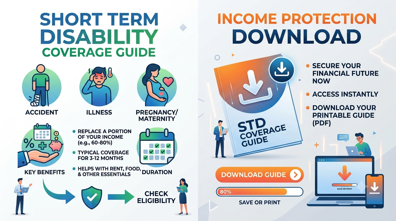 Short Term Disability Coverage Guide and Income Protection Download
